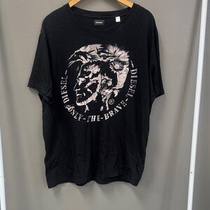 Diesel Black and White Graphic Tee